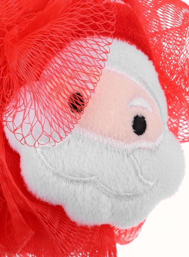 KALLORY 3pcs Christmas Bath Loofah Santa Claus Xmas Tree Mesh Pouf Ball Shower Sponge Body Scrubber for Bathroom Body Puff Scrubbers for Skin Exfoliating - Image 2
